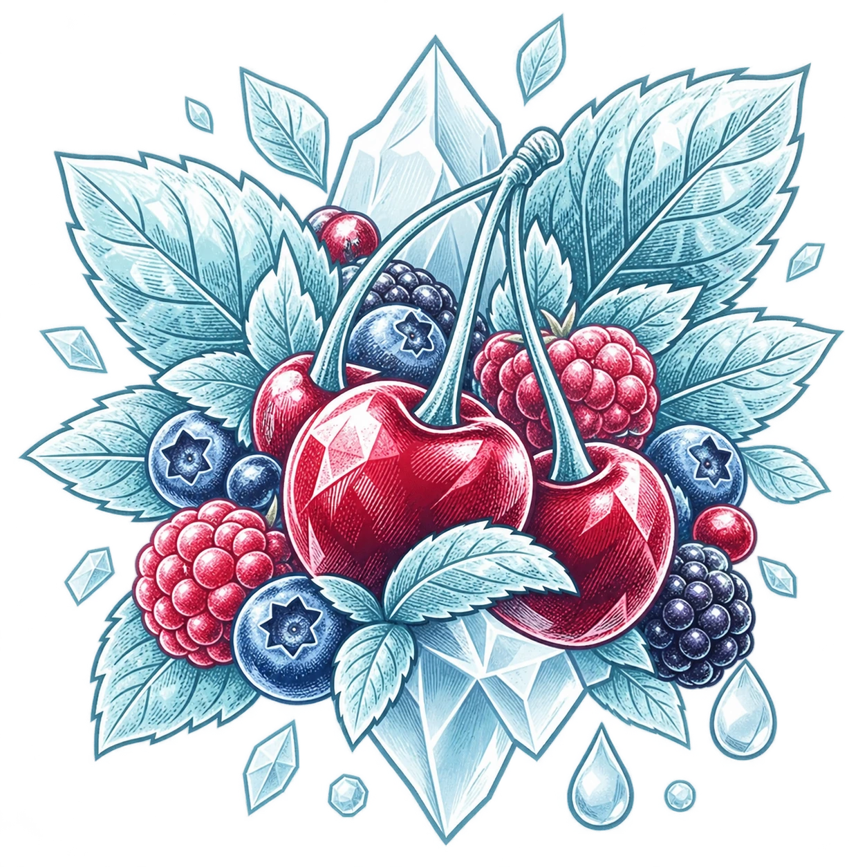 Flavour illustration for FUMOT 12K Cherry Berry