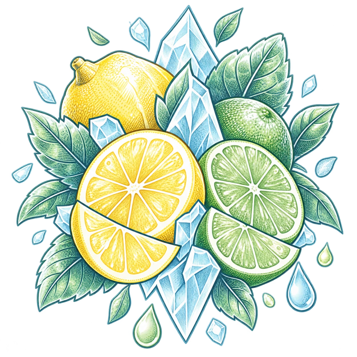 Flavour illustration for FUMOT 12K Lemon & Lime