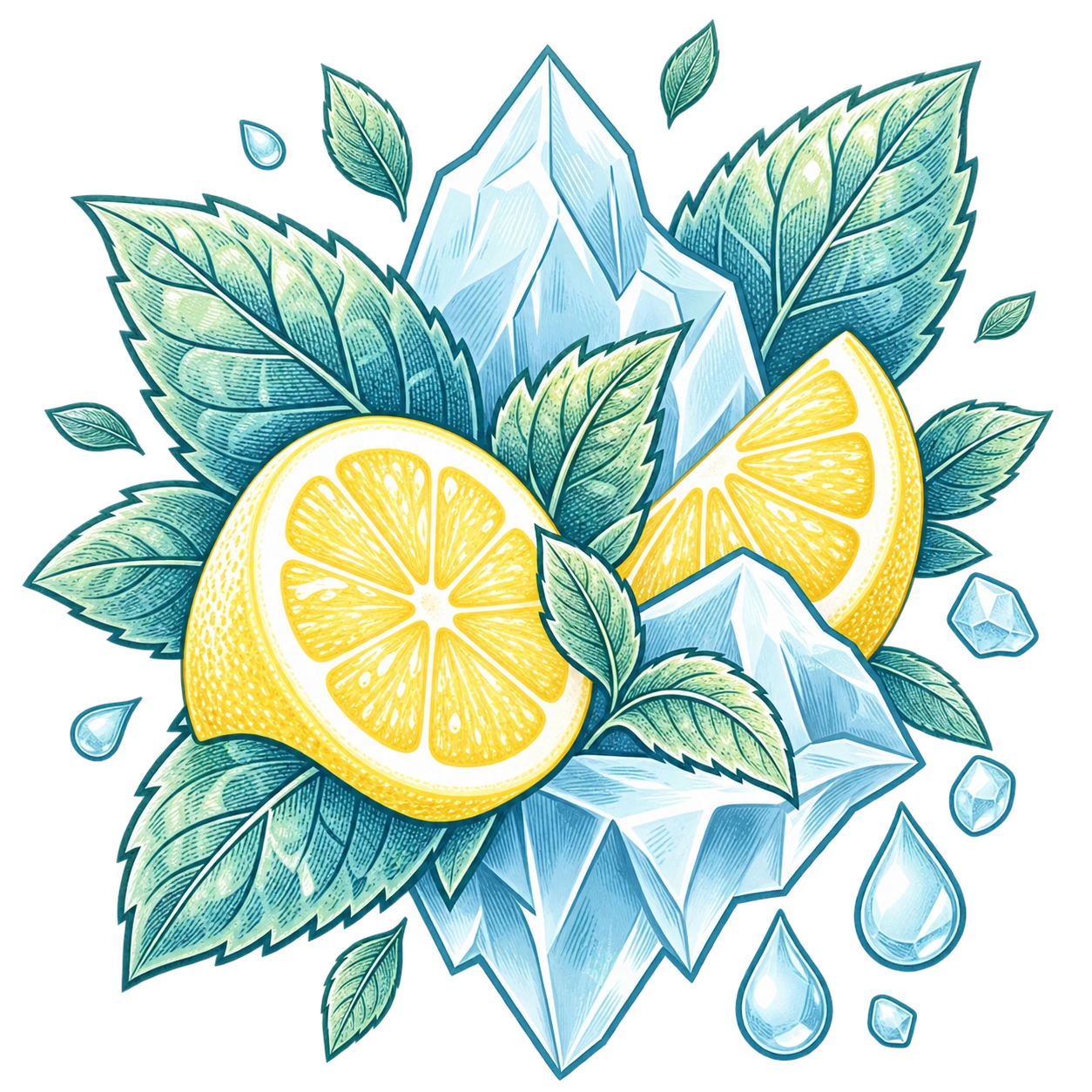 Flavour illustration for FUMOT 12K Ice Tea Lemon Ice