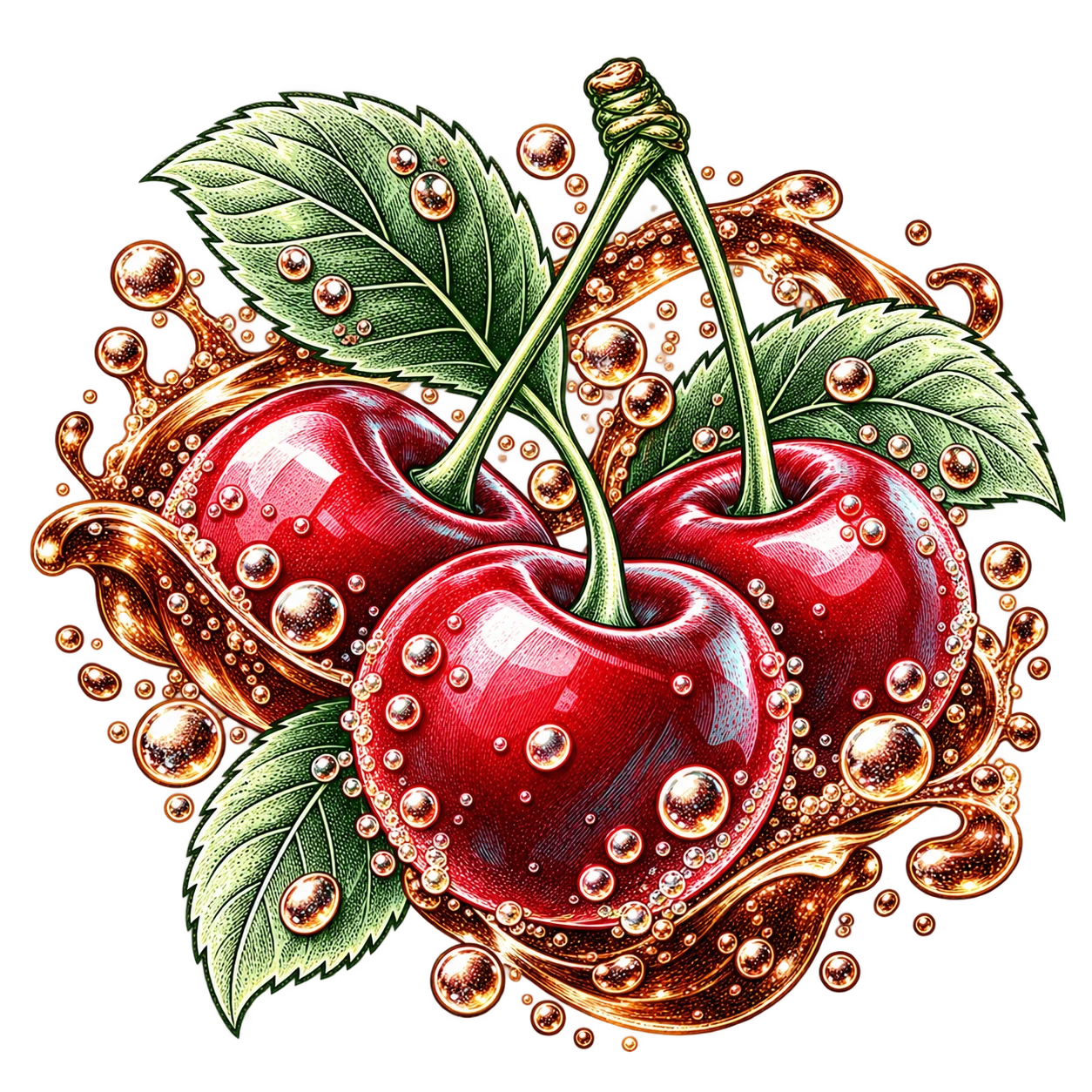 Flavour illustration for JNR Lila Kiss 60K Fizzy Cherry Cola