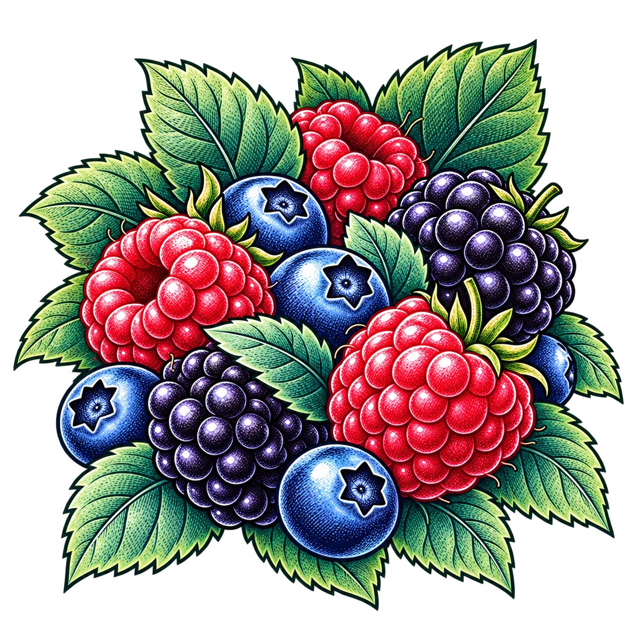 Flavour illustration for JNR Lila Kiss 60K Mixed Berry