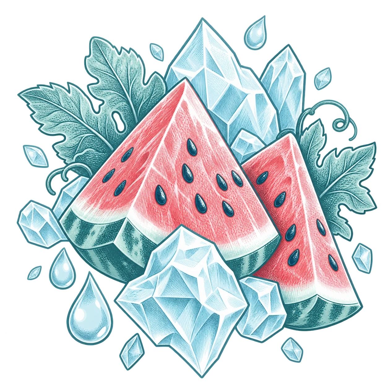 Flavour illustration for JNR Lila Kiss 60K Watermelon Ice