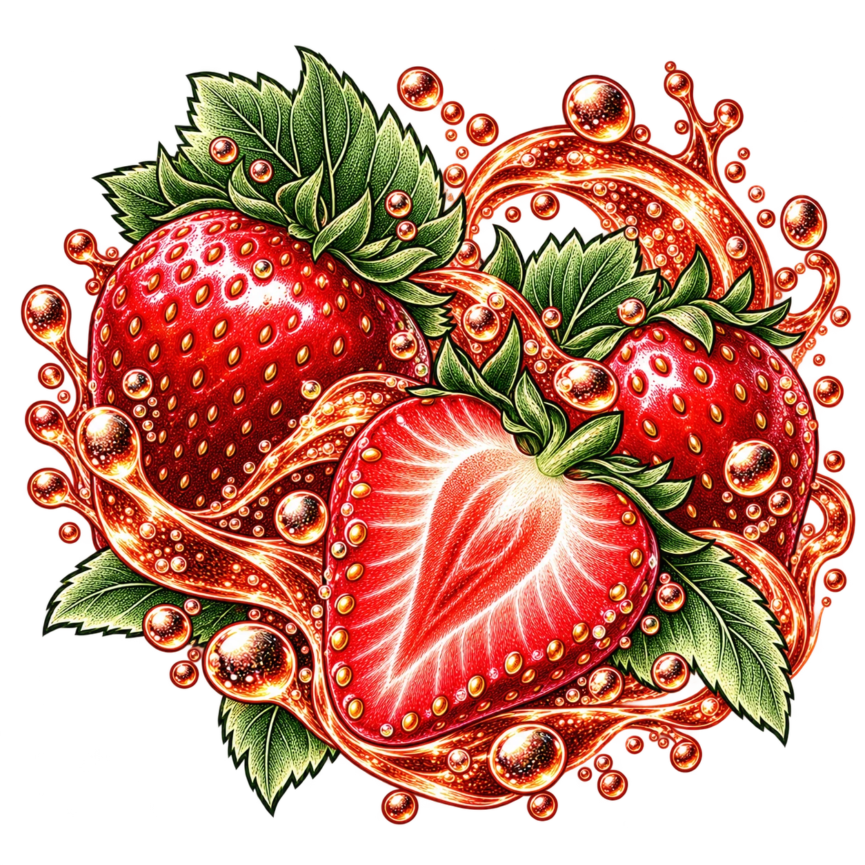 Flavour illustration for JNR Lila Kiss 60K Strawberry Red Bull
