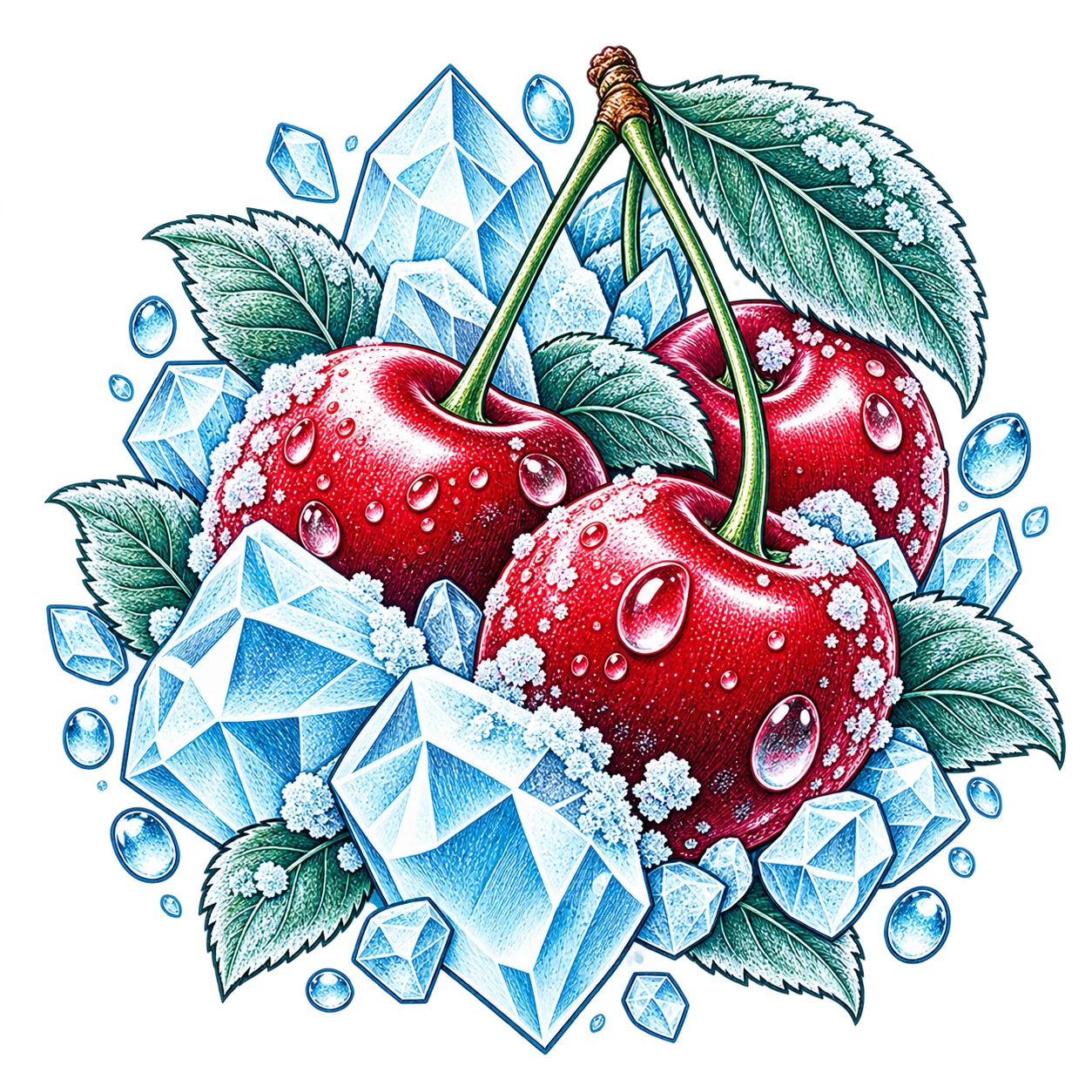 Flavour illustration for JNR Lila Kiss 60K Cherry Ice