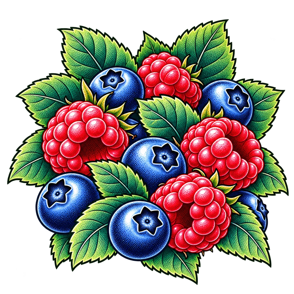Flavour illustration for JNR Falcon-X 18K Blueberry Raspberry