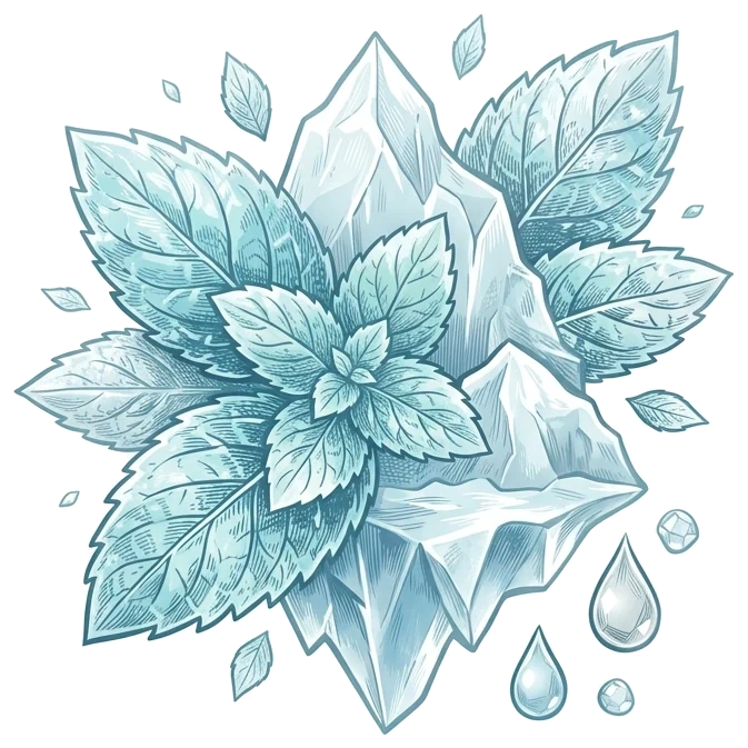 Flavour illustration for JNR Falcon-X 18K Cool Mint