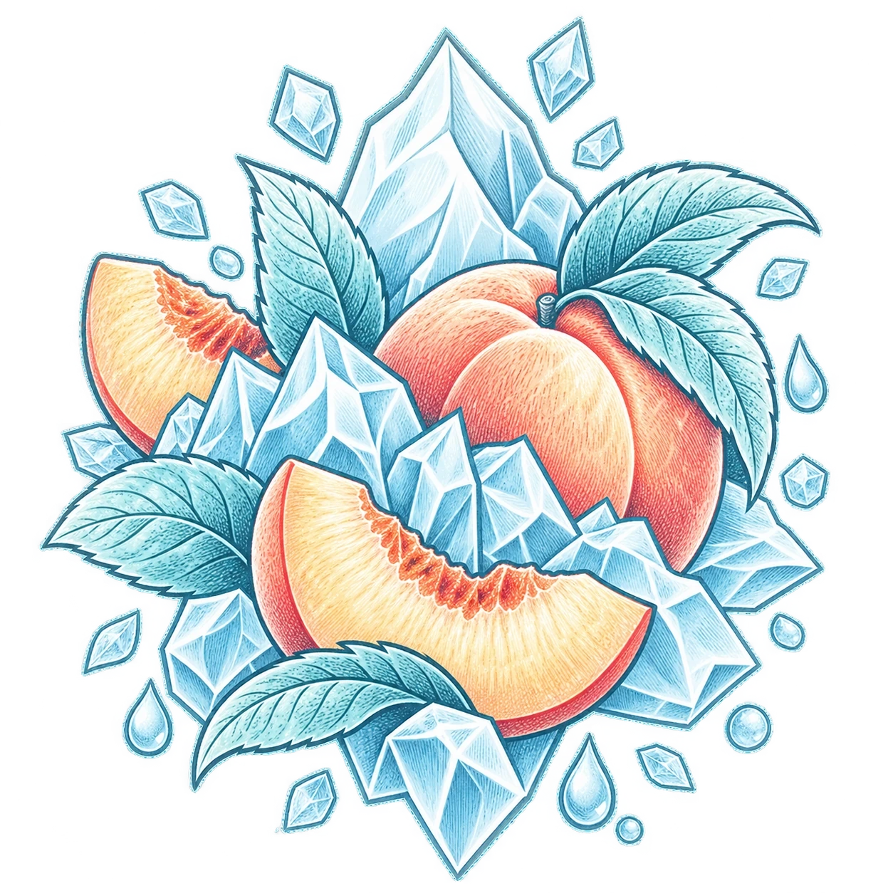 Flavour illustration for JNR Falcon-X 18K Peach Ice