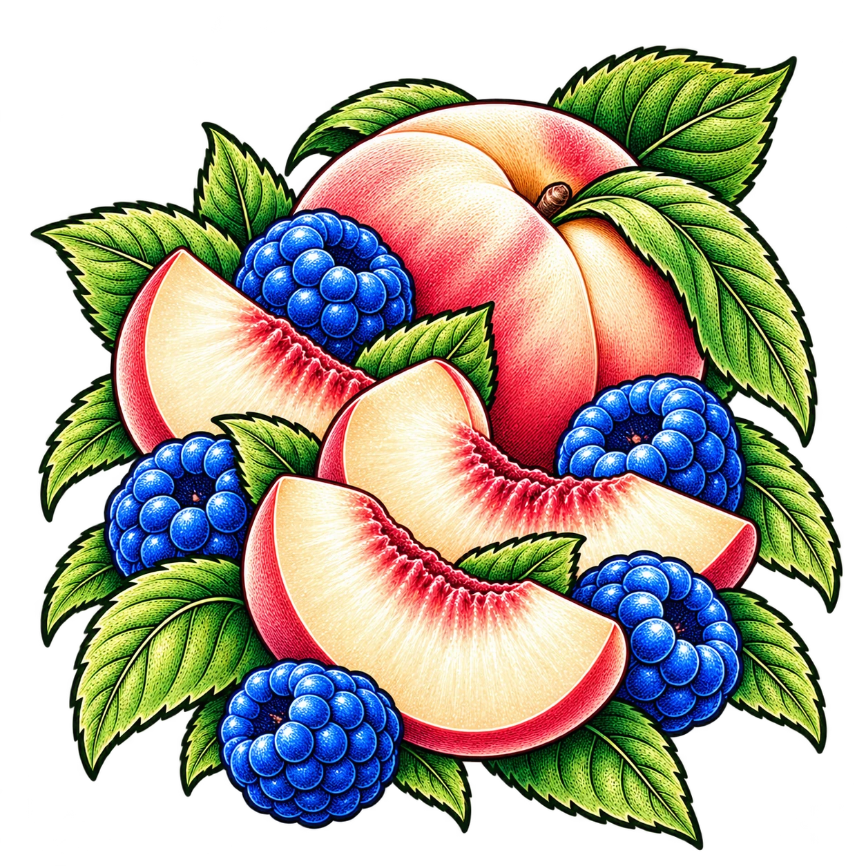 Flavour illustration for JNR Falcon-X 18K White Peach Razz