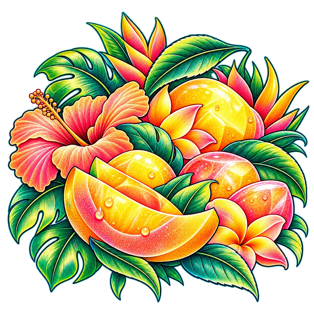 Flavour illustration for JNR Falcon-X 18K Tropical Fruit